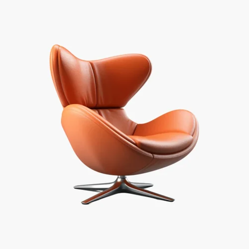 Leather Bar Chairs Set